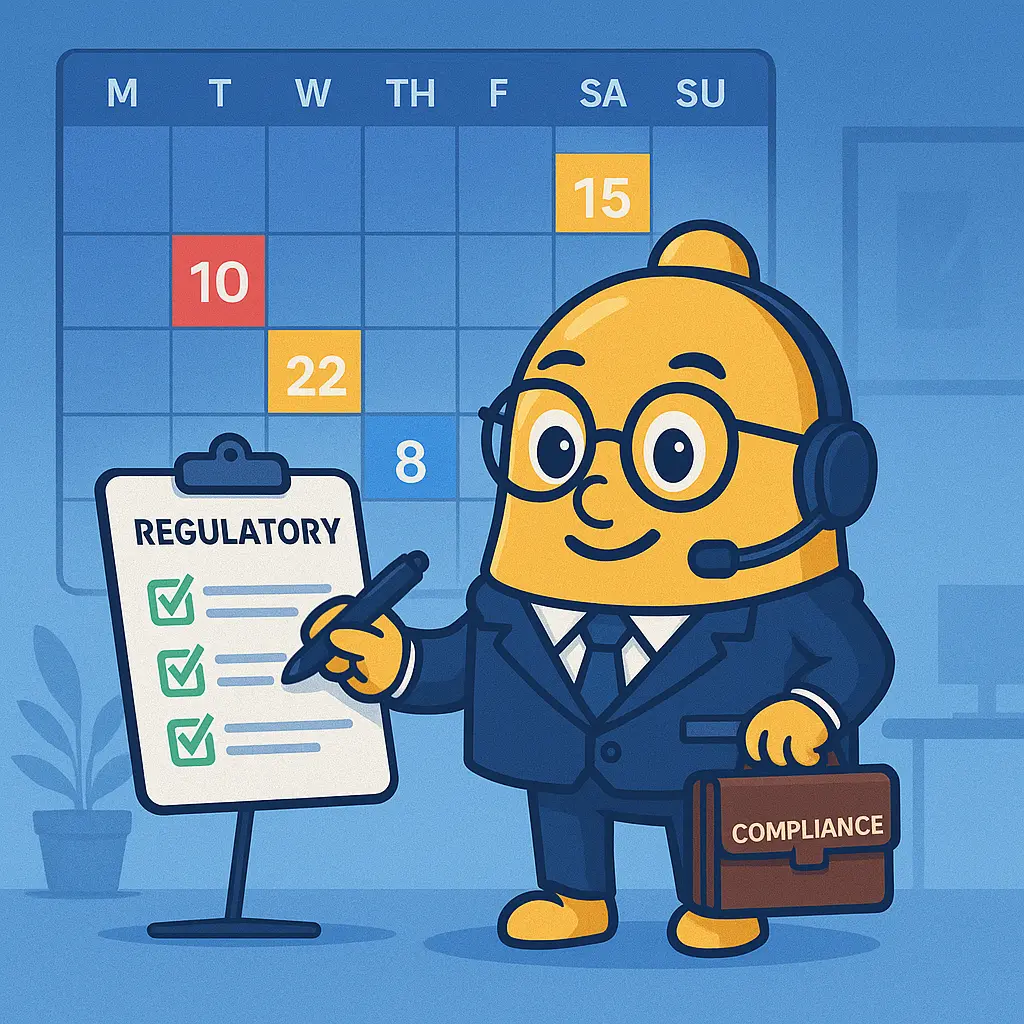 Teams Reminder for financial compliance and regulatory deadlines