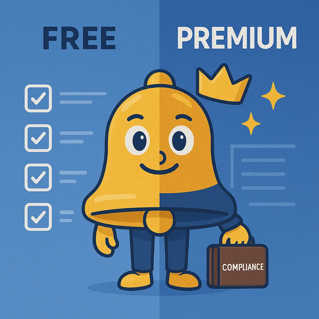 Teams Reminder Free vs Premium comparison